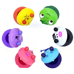 Castagnettes d'animaux colorées, instrument de percussion en bois pour enfants, jouet d'éducation musicale de 4 à 6 ans - Product Image 1