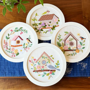 Kits <span class=keywords><strong>de</strong></span> broderie DIY écologique fleur <span class=keywords><strong>oiseau</strong></span> <span class=keywords><strong>point</strong></span> <span class=keywords><strong>de</strong></span> <span class=keywords><strong>croix</strong></span> motif maison peinture suspendue Kit <span class=keywords><strong>de</strong></span> couture avec broderie à la main - Product Image 1