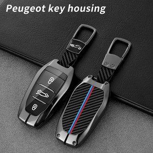 Étui pour clé de <span class=keywords><strong>voiture</strong></span> Peugeot 208 2008 308 3008 4008 5008 408 508 107 301 Citroën C4L C6 <span class=keywords><strong>C3</strong></span>-XR Picasso C4 CACTUS C5 DS4 DS5 - Product Image 1