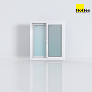 หน้าต่างบานเลื่อน uPVC Hoffen Trendy สีขาว ขนาด 120x110 พร้อมมุ้งลวด หน้าต่างกระจกแบบโมเดิร์น ขนาด 120x110 - Product Image 5