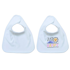 Qualisub Bavaglini Personalizzabili in 100% Poliestere Super Morbido Effetto Cotone per Sublimazione, Bavaglini Vuoti per Stampa a Caldo - Product Image 3