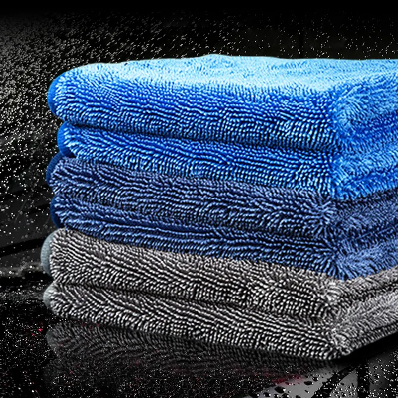 Auto Detailing Microfiber Towel 1200gsm Detailing Double Drying Car Detailing Wash Double-sided Towel Washing