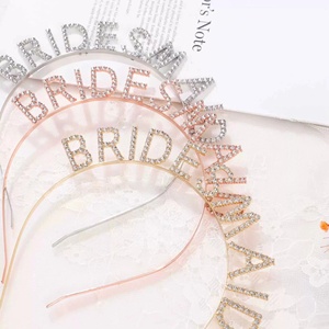 <span class=keywords><strong>Diadema</strong></span> de metal con diamantes de imitación para damas de honor, <span class=keywords><strong>diadema</strong></span> para el cabello de la equipo nupcial, decoración para celebración de bodas, ideal para fotos de la novia, ¡superventas! - Product Image 5