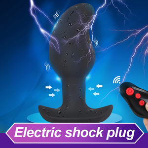 感電アナルプラグバイブレーターバットプラグ放電クリトリスペニス刺激大人のゲーム女性男性のための浮気大人のおもちゃ - Product Image 2