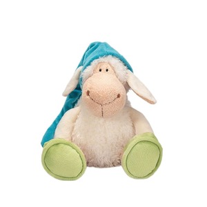 Gorro de Dormir de Peluche con Diseño de Animales Transfronterizos, Oveja y Lobo Somnolientos, Relleno de Algodón PP, Regalo para Niños - Product Image 5