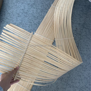 Bandes de bambou flexibles en gros E-412 Bandes de bambou naturel Tissage de saule Matériaux de bambou naturel Installation artistique - Product Image 6
