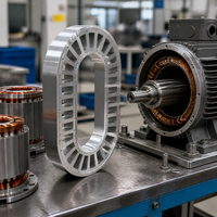 Piste de course en acier inoxydable usinée sur mesure par CNC avec fentes ouvertes pour pièces de cadre de stator de machines OEM, finition brossée