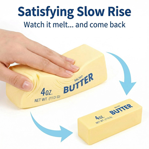 Wholesale Salted Butter Shaped Slow Rising Squishy Stick Squeeze Stress <b>Toy</b> Soft Sensory Gift-<b>Anxiety</b> Calming Fidget <b>Toy</b> Party - Product Image 4