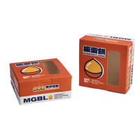 Boîte d'emballage pliable en papier pour mini-plats à emporter, mini-dim sum, desserts, aliments, personnalisable en gros avec logo