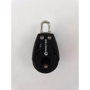 Poulie à roulement à billes à double roue de 22 mm de diamètre pour voilier, accessoires pour câble de 6 mm pour yacht et bateau - Modèle BB-0207F - Product Image 4