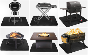 <span class=keywords><strong>Tapis</strong></span> <span class=keywords><strong>de</strong></span> gril réutilisables ignifuges double face Simake 48x30 pouces tampons <span class=keywords><strong>de</strong></span> sol en charbon <span class=keywords><strong>de</strong></span> bambou étanches à l'huile faciles à nettoyer - Product Image 5