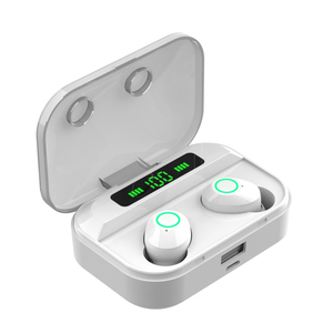Audífonos Inalámbricos Bluetooth Portátiles con Pantalla LED Digital, Resistentes al Agua IPX-7, con Emparejamiento Automático y Doble Auricular, en Oferta - Product Image 2