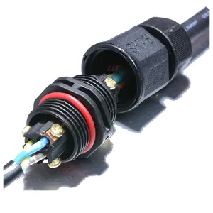 חשמלי חיבור תיבת LLT IP68 3 פין עמיד למים כבל חשמלי חוט L20 2 3 4pin מחבר