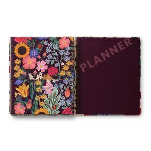 Tùy chỉnh Floral <span class=keywords><strong>Flower</strong></span> in ấn bìa cứng <span class=keywords><strong>A5</strong></span> kinh doanh kế hoạch đôi vàng xoắn ốc ràng buộc undated giờ hàng tuần 12 hàng tháng máy tính xách tay - Product Image 4