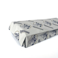 Sacs d'emballage pour café et thé, en PET/VMPET/PE métallisé argenté, imprimés sur mesure, refermables, à fond plat, type Doypack, vente en gros