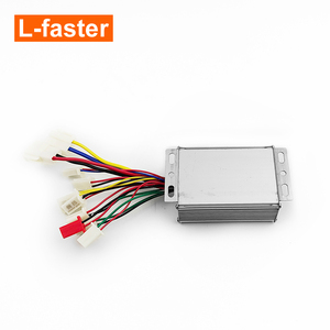 24V 36V 350W 500W 알루미늄 리버스 3 단 전기 브러시 모터 컨트롤러 E스쿠터 자전거 변환 키트 - Product Image 4