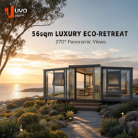 Maison conteneur extensible UVO 30FT : 56 m² de luxe pour une retraite écologique |   270 °   Villa de villégiature avec vue panoramique pour le marché australien