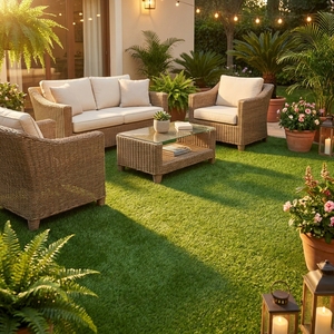 <span class=keywords><strong>Gazon</strong></span> artificiel décoratif 30 mm résistant aux UV pour jardin, balcon, espace pour animaux domestiques, <span class=keywords><strong>gazon</strong></span> synthétique PE à faible <span class=keywords><strong>entretien</strong></span>, <span class=keywords><strong>rouleau</strong></span> - Product Image 4