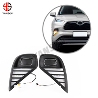 Feu antibrouillard LED drl avec clignotant, 2 pièces, pour Toyota Highlander 2020, 2021