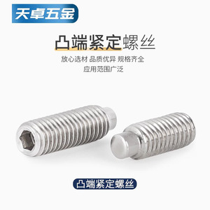 DIN915 304 Stainless Steel <b>Socket</b> Head <b>Screws</b> M3 M4 M5 M6 M8 Hex Drive Industrial Grade A Level 6.8 - Product Image 4