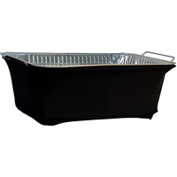Housse de protection contre le vent en tissu Spandex/Polyester ignifuge pour réchaud alimentaire, compatible lave-vaisselle
