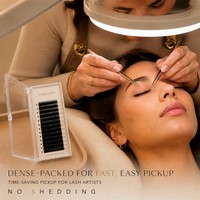 Cils individuels professionnels pour greffe en rangée serrée, ultra-doux, à racine stable, spéciaux salon, haute qualité, sur mesure