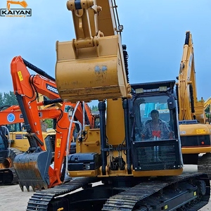 รถขุดตีนตะขาบ Caterpillar 315D2 GC มือสอง ขนาด 15 ตัน ระบบไฮดรอลิก สีเหลือง อุปกรณ์ก่อสร้าง - Product Image 4