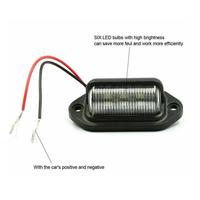 Lumière de plaque d'immatriculation de voiture 12V 24V à 6 LED pour SUV, auto, camping-car, camion, remorque, feux arrière, accessoires de voiture