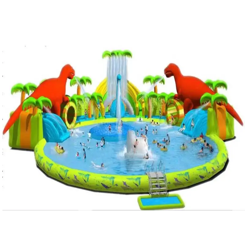 dinosaur inflatable water sports equipment inflatable swimming pool water park inflatable water games