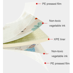 Tapis d'éveil pour bébé portable double face extra épais, imperméable, antidérapant, écologique en XPE, tapis de jeu pour bébé - Product Image 4