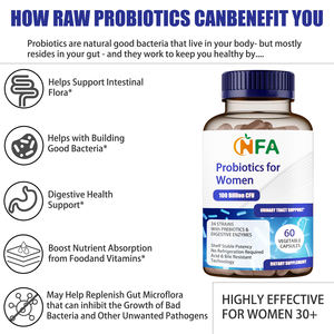 Suplemento Herbal Personalizado con Probióticos para Mujeres en Cápsulas con Prebióticos, Ayuda a Apoyar la Flora Intestinal - Product Image 3