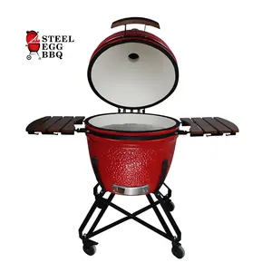 SEB KAMADO High End Kayu Pellet Grill Barbique Panggangan Barbekyu Profesional Modern Meludah Roaster Tandoori Oven Tanah Liat