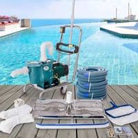 Kit complet d'équipement de nettoyage de piscine Fenlin : Robot et nettoyeur manuel écologiques à bon prix pour usage domestique et commercial