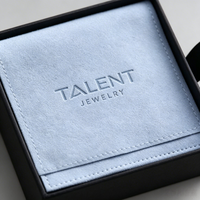Coffret cadeau en velours noir rigide avec logo personnalisé, avec insert en pochette douce pour collier de perles, boucles d'oreilles, bracelet