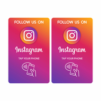 NFC Google Review Ins PVC Card TapFive RFID NTAG213 NTAG215 NTAG216 Media Smart Digital Business Card with Payment Application