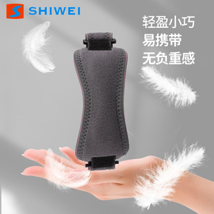 Shiwei Patellar Support Brace With Silicone <b>Pad</b> Compression Knee Protection For <b>Running</b> Sports Unisex Gray - Product Image 3