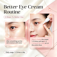 Crème pour les yeux au peptide rose PDRN Niacinamide éclaircissante raffermissante hydratante anti-rides cernes légères 30 ml