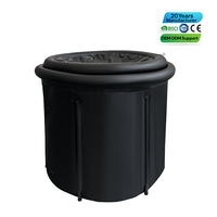 Baignoire à glace portable de haute qualité avec parois isolées et rangement compact pour la récupération à domicile ou en salle de sport