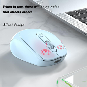 Souris sans fil Bluetooth rechargeable avec logo OEM, connectivité multi-appareils, souris optique professionnelle, Souris Raton Maus - Product Image 3