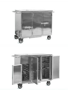 Carrito de comida de acero inoxidable 304 con asa () - Product Image 6