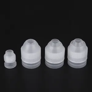 BPA Free Vòi Phun Chuyển Đổi Tái Sử Dụng Nhựa Tiêu Chuẩn Couplers Bánh Trang Trí Vòi Phun Coupler Cho Piping Mẹo