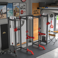 REYK Certifié CE, Rack de musculation à huit poteaux double, couleur personnalisable, pour Cross Fitness, Machine Smith et Entraînement de la force (Pectoraux)