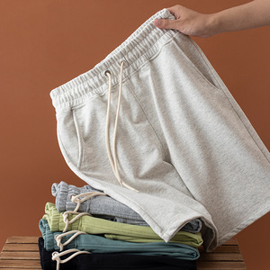 Shorts de survêtement en coton pour hommes avec poches, shorts amples et décontractés d'entraînement, vêtements de sport, shorts athlétiques pour hommes, nouveaux arrivages - Product Image 1