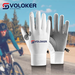 Gants de vélo d'été pour hommes et femmes, respirants, en soie glacée, demi-doigts, compatibles écran tactile, pour le cyclisme sur route, VTT, la course et le fitness - Product Image 5