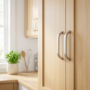 OEM Factory 2026 High Quality Modern Curved Brushed Nickel Aluminum Alloy 96/128mm Durable Cabinet <strong>Drawer</strong> Kitchen Dresser Hotel - Product Image 5