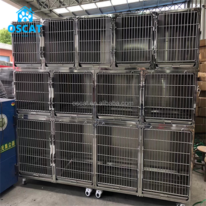 Jaula para Mascotas OSCAT con 13 Puertas, Equipo Veterinario, Acero Inoxidable 304, Jaula de Cría para Hospital de Animales, Clínica <span class=keywords><strong>Veterinaria</strong></span> - Product Image 2