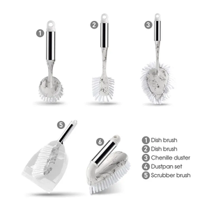 Masthome vendita diretta in fabbrica serie di stampa in acciaio inossidabile e marmo spazzola per la pulizia del pavimento spazzola per la pulizia del pavimento - Product Image 2