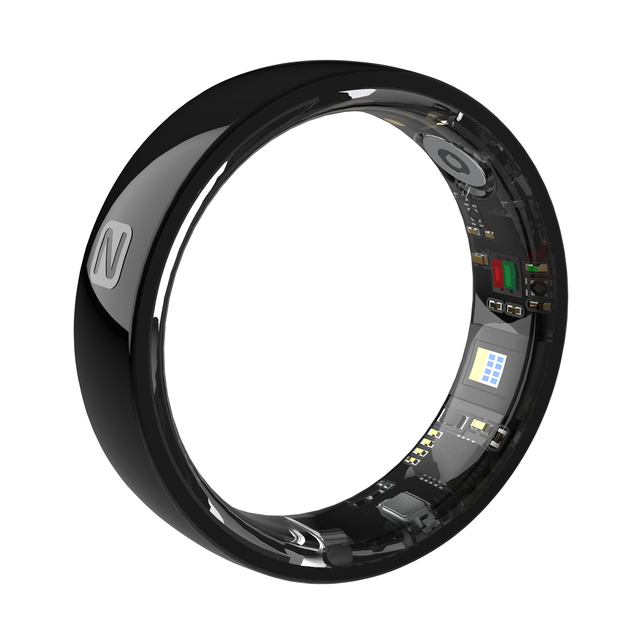 Ceramic Health Smart Ring Fitness Tracker Heart Rate Blood Oxygen Sleep Multisport Tracking IP68 Waterproof IOS/Android App