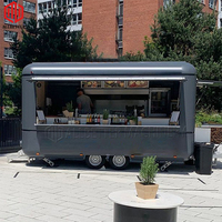 Rétro Camper Concession Restauration Van Cuisine Mobile Hot Dog Chariot BBQ Remorque Mobile Chariots De Nourriture à Vendre Camion De Nourriture
