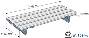 High Quality Reinforced <b>Plastic</b> Slatted Bath Seat Non Slip Drainage Bath Support Seat For Elderly Bathroom Safety - Product Image 3